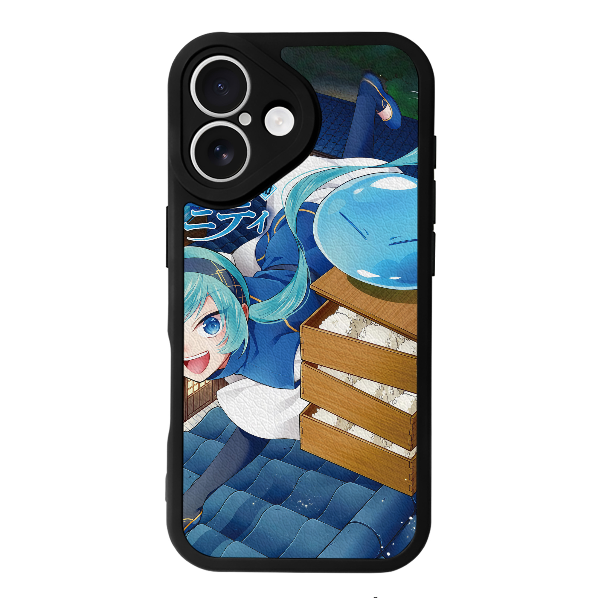 （画像用） 転スラ Regarding Reincarnated to Slime 【iPhone 16シリーズ対応】シリコンスマホケース（レザー調） 材質：シリコン
